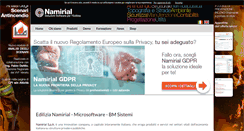 Desktop Screenshot of edilizianamirial.it